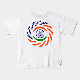 Indian American Multinational Patriot Flag Kids T-Shirt